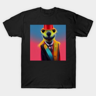 colourful meerkat 04 T-Shirt